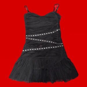 Black dress with silver studs